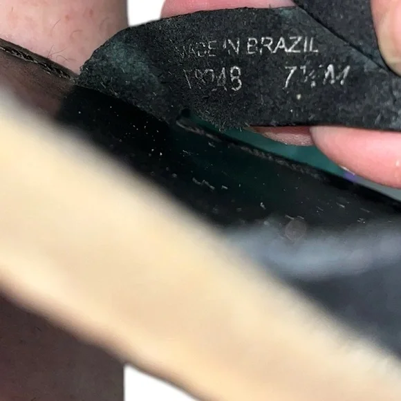 Madewell Black Crisscross Boardwalk Sandals Size 7.5 - Picture 7 of 7